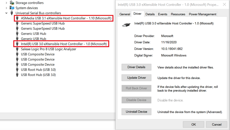 Finding Your USB 3.0 Host Information - Saleae Support